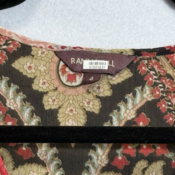 Anthropologie Ranna Gill Joss Kimono Dress Mini Paisley Boho Festival Size 4 - Picture 3 of 14